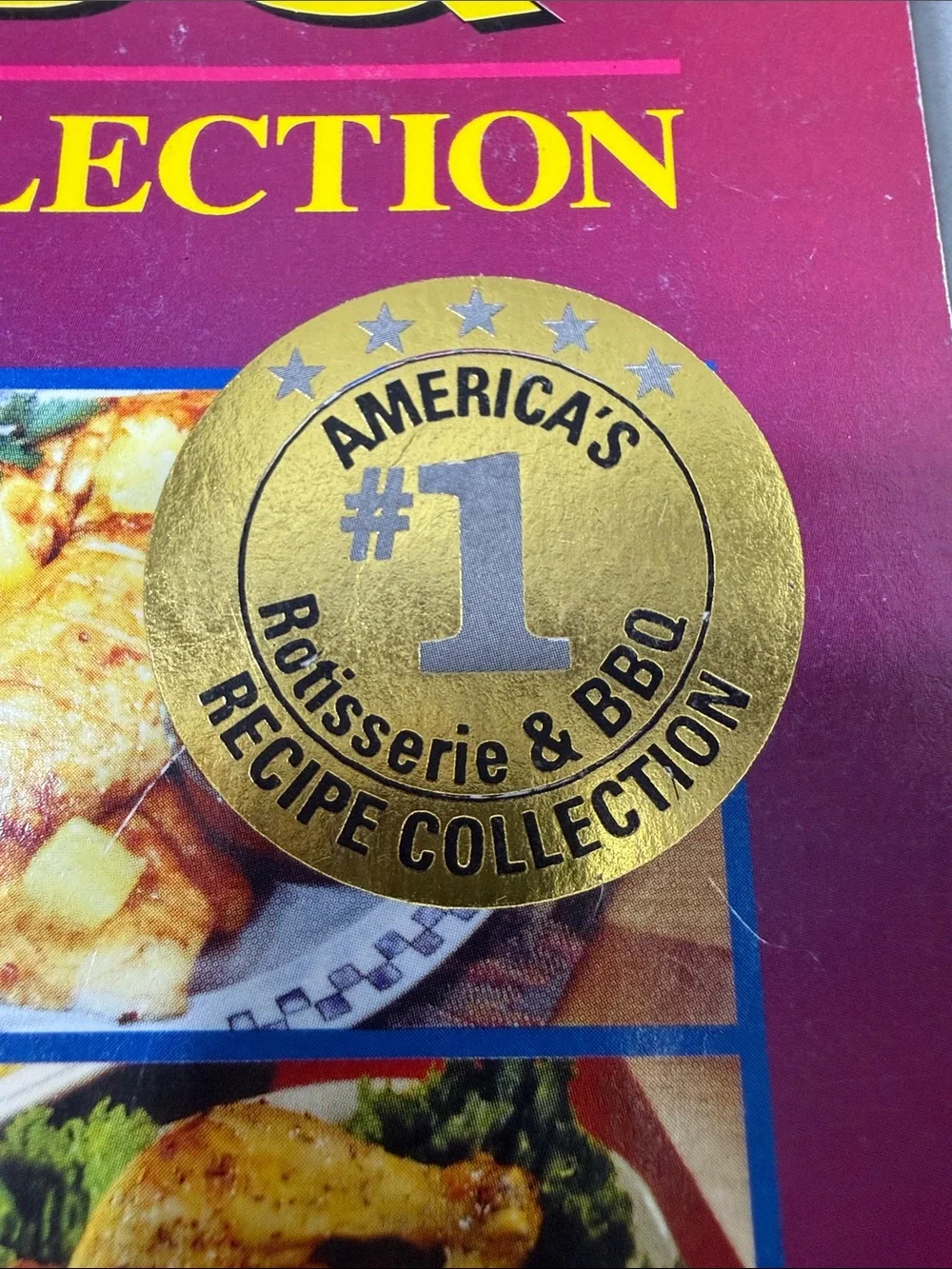 Rotisserie & BBQ Recipe Collection Cookbook Red Cover Paperback by Ron Popeil